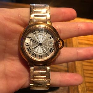 Rose gold watch